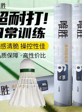 羽毛球羽毛正品不易室内室外比赛防风训练用球耐打专业鹅毛黑羽
