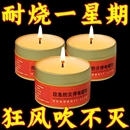 应急防灾蜡烛家用无烟无味停电照明地震备用户外防风大号酥油防水