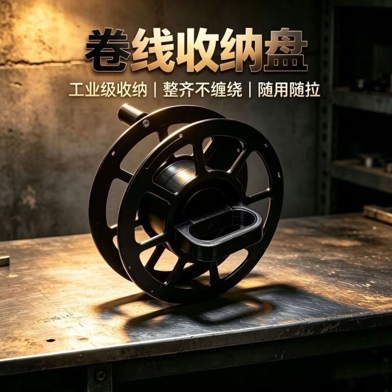 3d打印耗材专用轴线卷盘塑料手工卷线专用线收线收纳神器绕线盘
