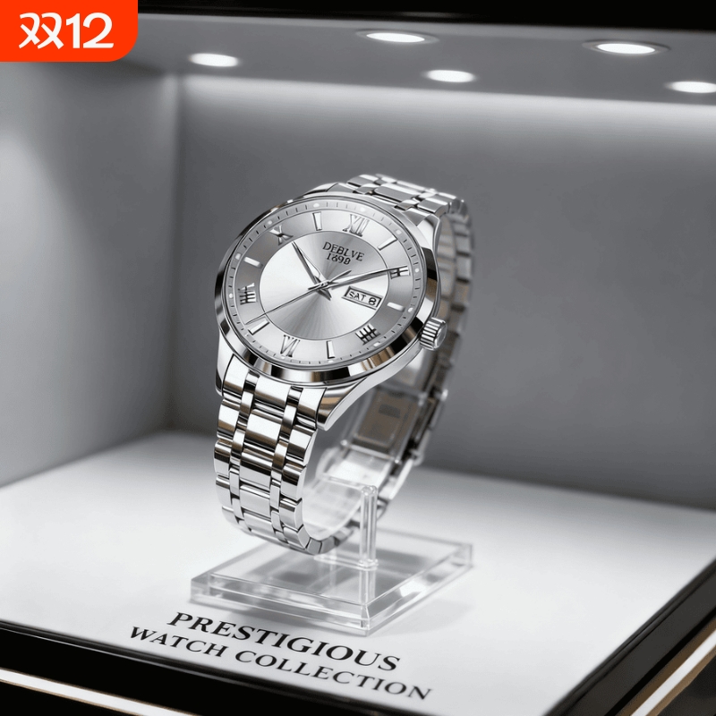 瑞士同款青少年初高中学生手表男款简约潮流全自动机械防水石英表