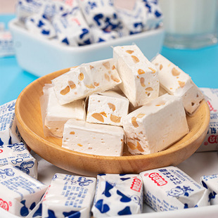 花生牛轧糖500g老式 手工牛扎糖结婚喜糖奶糖怀旧糖果年货零食袋装