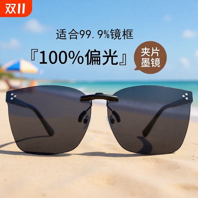 偏光夹片墨镜防晒|超8000次加购