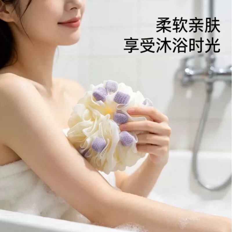 浴花球不散沐浴球超柔软浴球男女士大号泡泡浴花洗澡搓澡神器