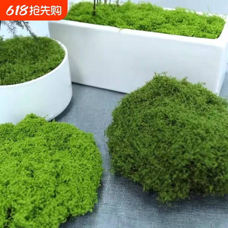 仿真苔藓草皮假青苔微景观假山石头摆件草坪园艺盆景铺面绿化造景