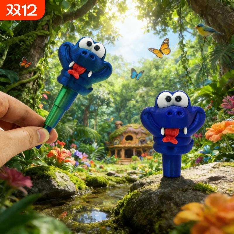 3D打印卡通可爱盖瑞蛇伸缩剑模型玩具疯狂动物城2盖瑞蛇周边摆件