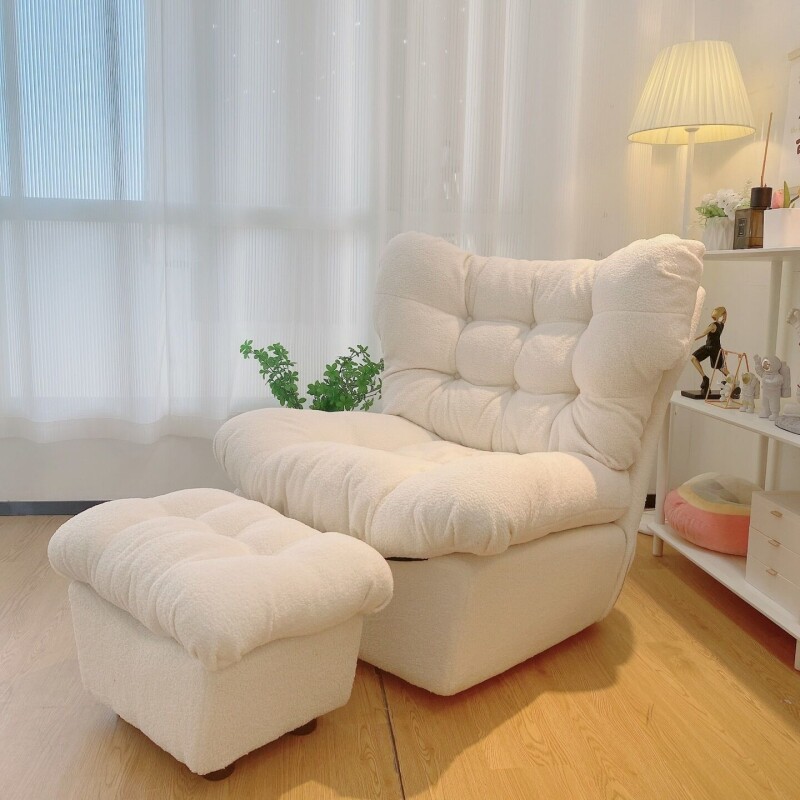 d网红懒人沙发沙发小户型出租屋云朵靠背躺椅阳台卧室小沙发休闲