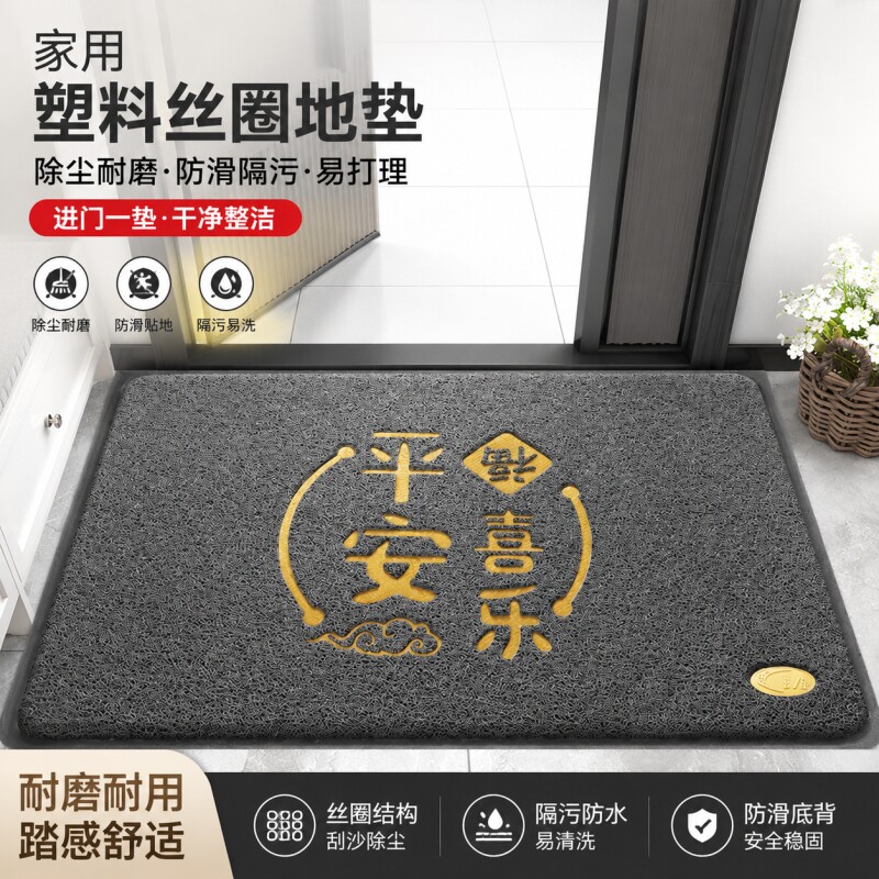 进门入户门地垫大门口丝圈脚垫家用垫子出入平安欢迎光临门垫室外