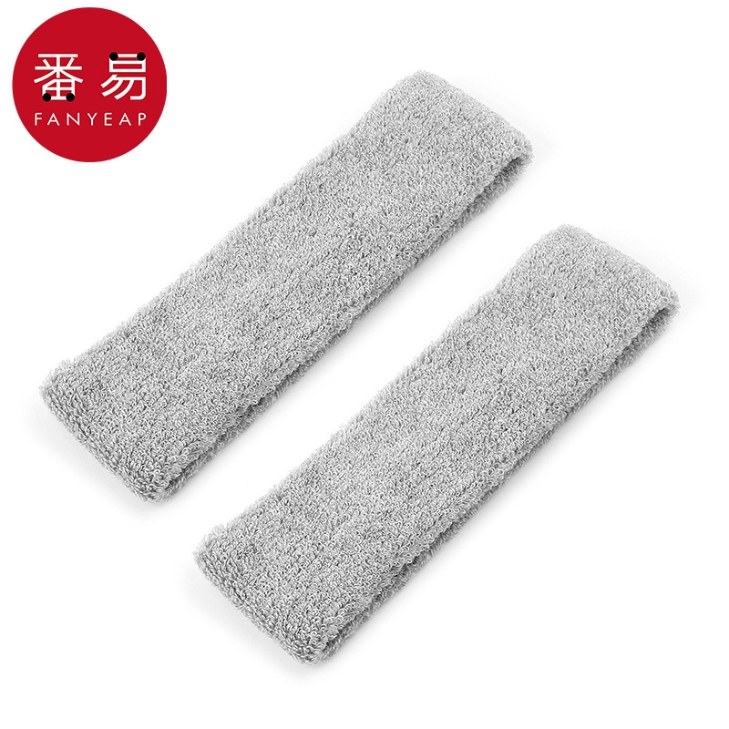 头巾/运动AB1SQ0-灰色发带瑜伽头巾运动健身吸汗头带跑步束发