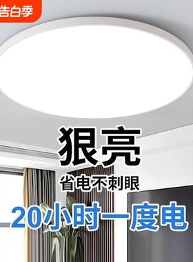2024年新款led吸顶灯卧室灯客厅灯现代简约中山灯具圆形厨房阳台