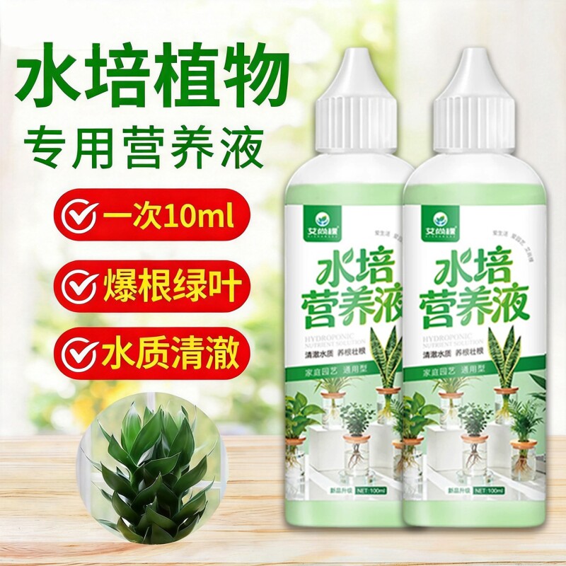 水培植物专用营养液富贵竹转运竹巴西木郁金香通用肥料室内水养