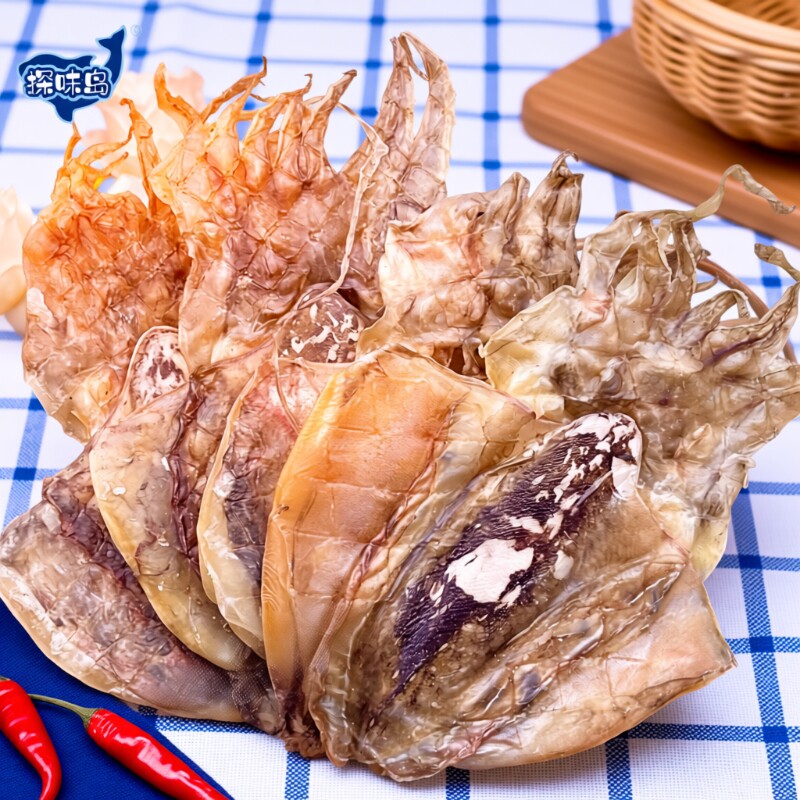 福建东山岛淡晒墨鱼干目鱼干默鱼干海鲜干货新鲜大号煲汤更香水产