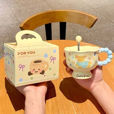 少女网红海狸loopy马克杯陶瓷水杯高颜值情侣款生日礼物礼品套装