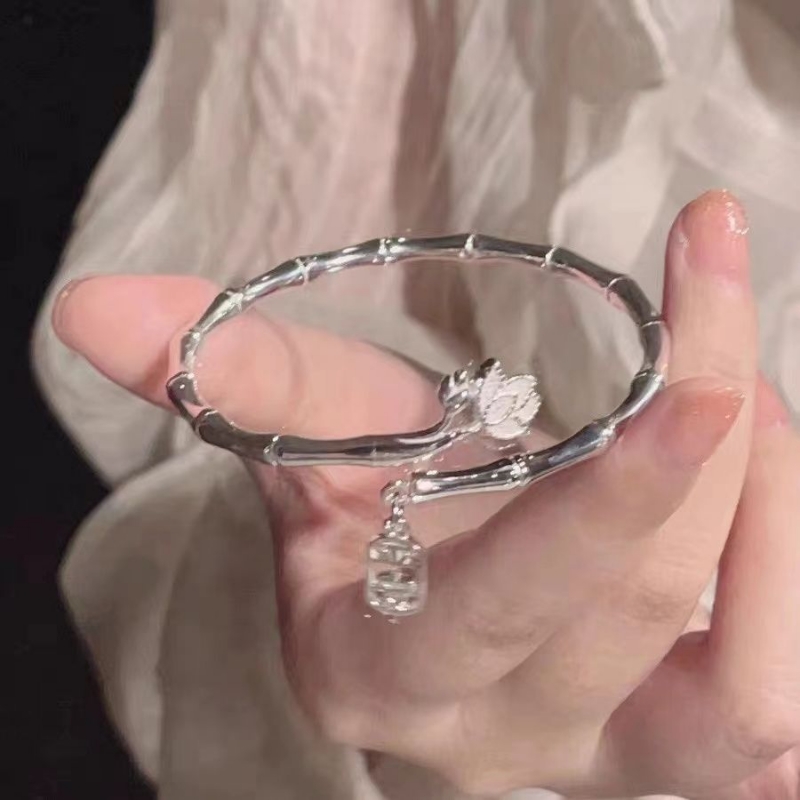 热销新中式手镯莲花平安新品首饰摆摊饰品简约经典手镯