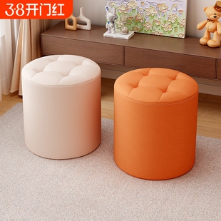 小凳子家用矮凳换鞋凳沙发凳客厅圆墩皮凳创意简约结实耐用小板凳