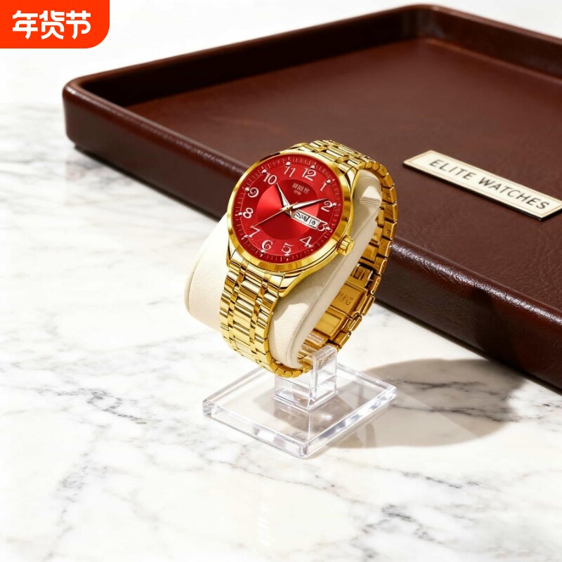2024新款品牌手表男士非机械表全自动男款品牌防水商务钢表男生表