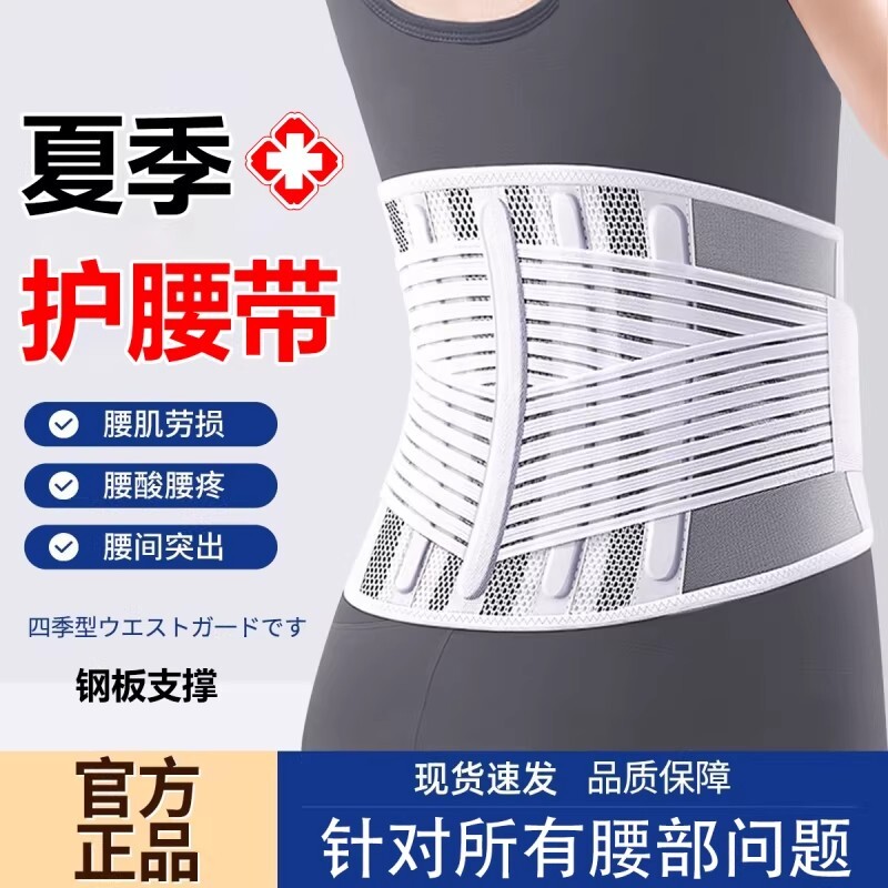 护腰带医用腰椎间盘劳损男女士久坐神器夏季透气腰托腰围束腰疼痛