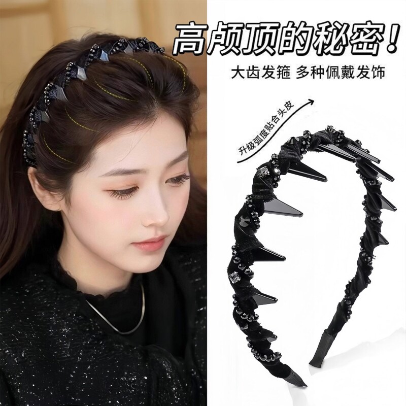 路易斯巴黎王妃发箍女款新2026款日常外戴发卡高颅顶头箍发饰水钻
