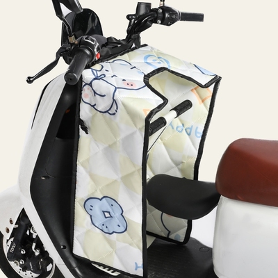 电动车前置儿童座椅开叉挡风被亲子款冬季款防寒春秋款挡风罩