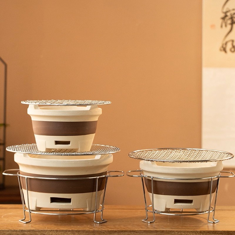 冬天围炉煮茶壶烧烤炉木炭家用小电陶炉养生烧水奶茶罐泡茶器套装