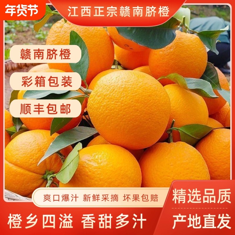 正宗赣南脐橙新鲜5/10斤装大果甜橙子当季整箱水果