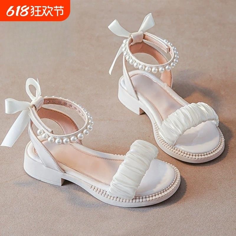 女童鞋公主凉鞋2025夏季新款小女孩中大童洋气宝宝软底沙生日礼物