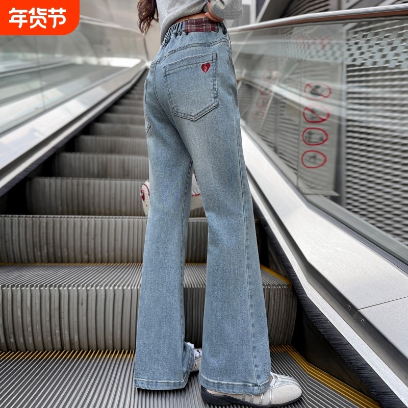 女童裤子春秋款2026新款洋气大童女孩春季牛仔裤儿童春秋韩版长裤,童装/婴儿装/亲子装,裤子,淘宝优惠券,粉丝福利购,淘宝优惠卷