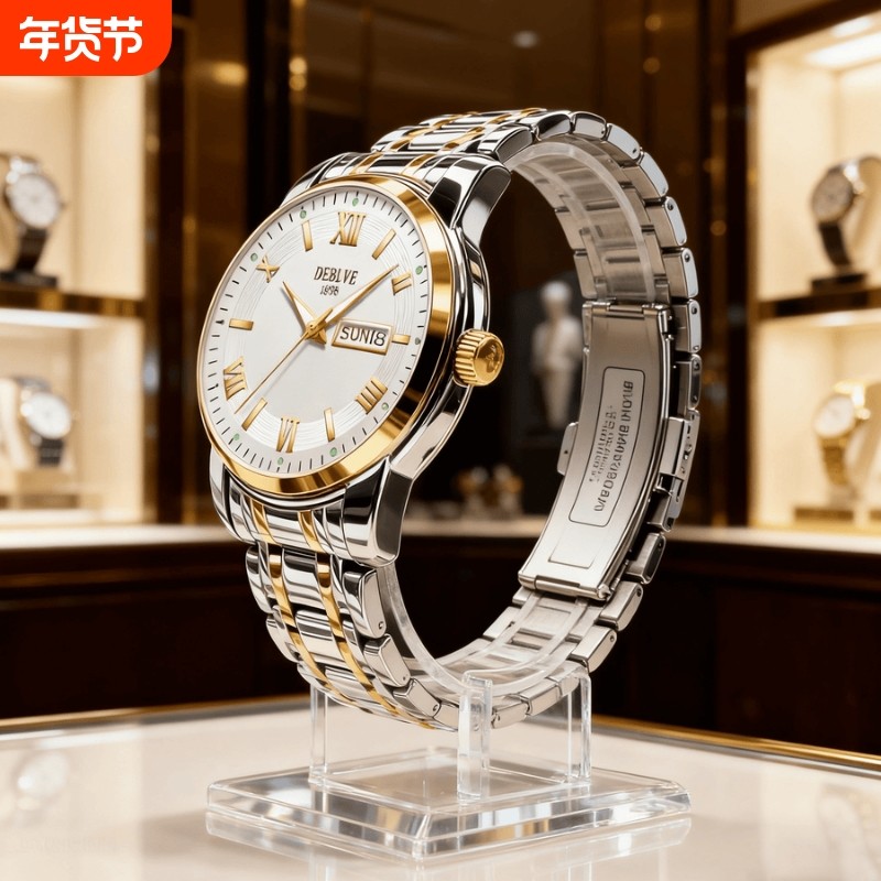 名牌男士手表正品官方旗舰瑞士非机械手表男款2024新款防水石英表