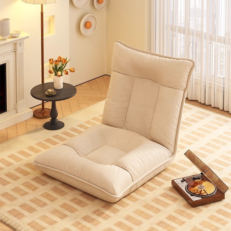 懒人沙发榻榻米座椅折叠床上单人小沙发阳台卧室飘窗靠背躺椅可躺