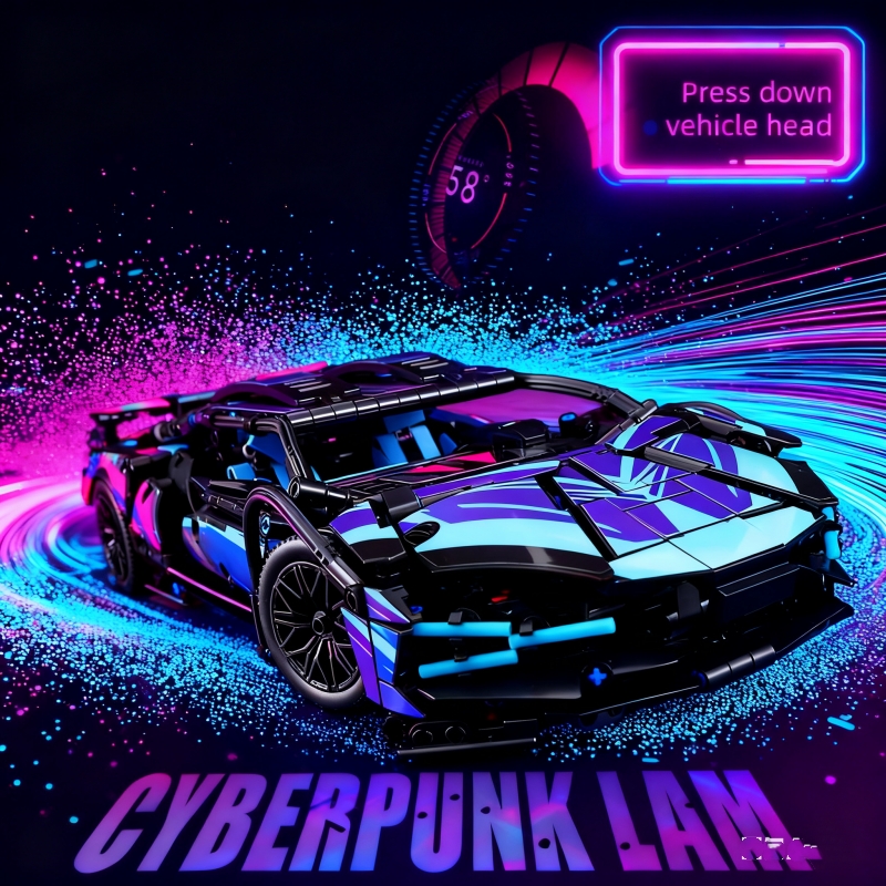 【即将售罄】积木车模摆件