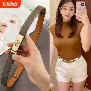 连衣裙腰带配饰皮带女士2025新款皮装饰裙子西装大衣收腰免打孔