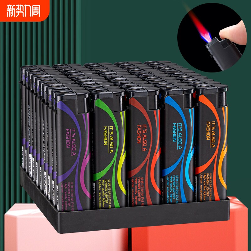 防风直冲图案一次性打火机防爆个性高档便利店批发火机家用点火