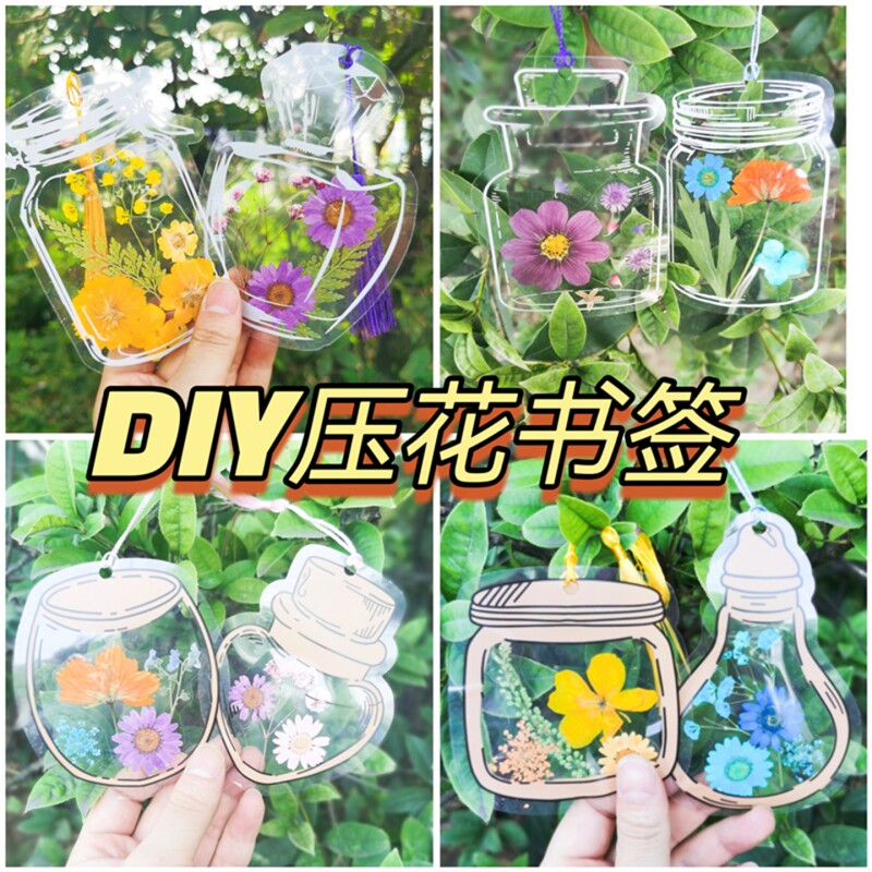干花书签手工diy材料透明标本自制滴胶压花植物押花毕业季礼物