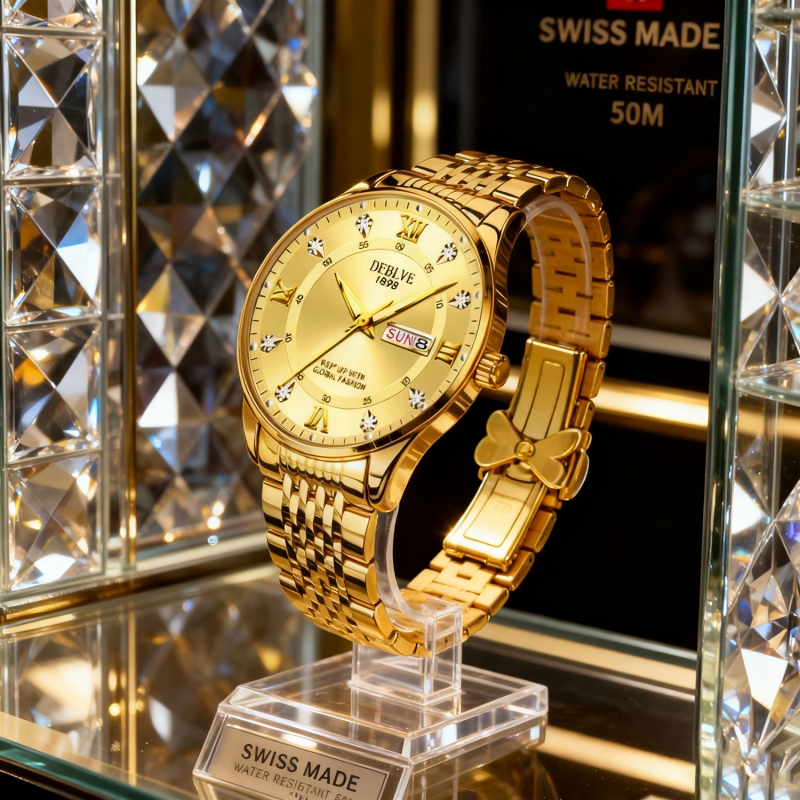 瑞士同款青少年初高中学生手表男款简约潮流全自动机械防水石英表