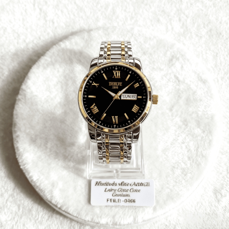 全自动男表手表男款机械风全自动防水数字双日历防水腕表男高级感