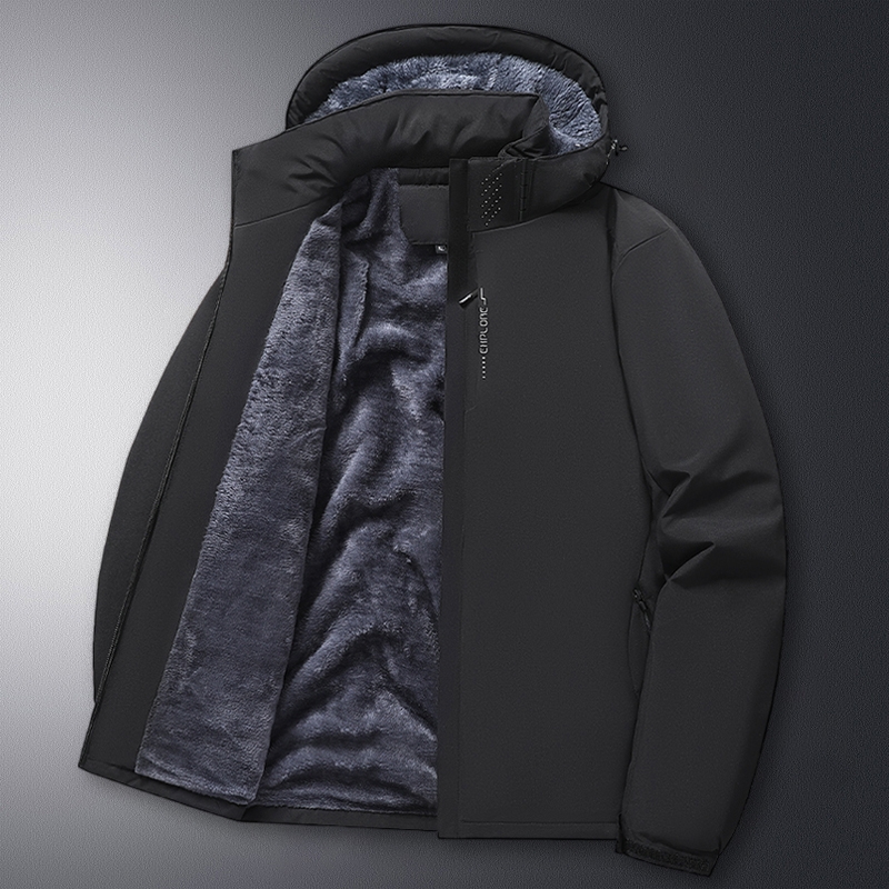 冲锋衣男加绒加厚秋冬季保暖棉服冬装外套棉衣男女防风防寒零下