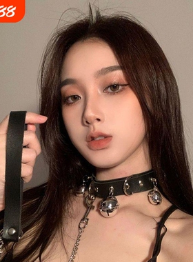 女m情侣项圈女小狗颈带牵引绳