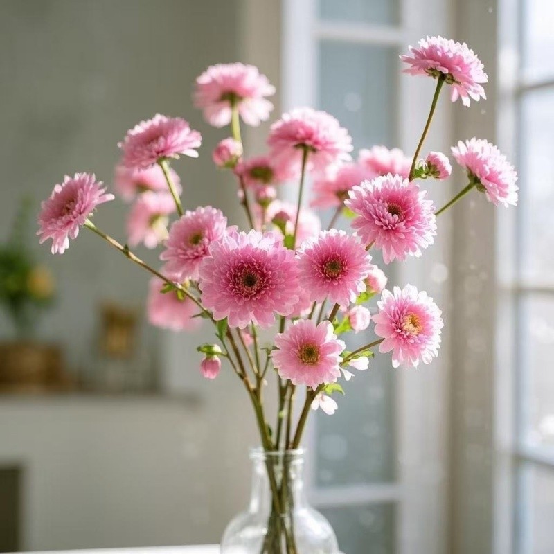 推荐冬季水培花卉千雪蓉鲜枝室内耐寒重瓣四季年宵花庭院花期客厅