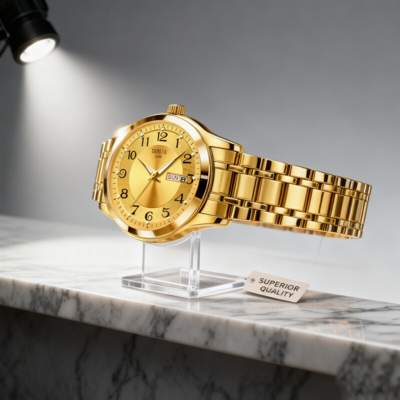 手表男款全自动男表数字双日历防水腕表男机械风全自动防水高级感