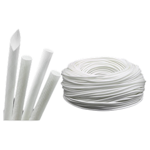 锭纹管脱蜡纤维管穿线管耐600℃高温套管1~50mm电线绝缘套管白色