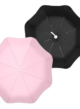 三折手动圆角伞晴雨两用伞印logo