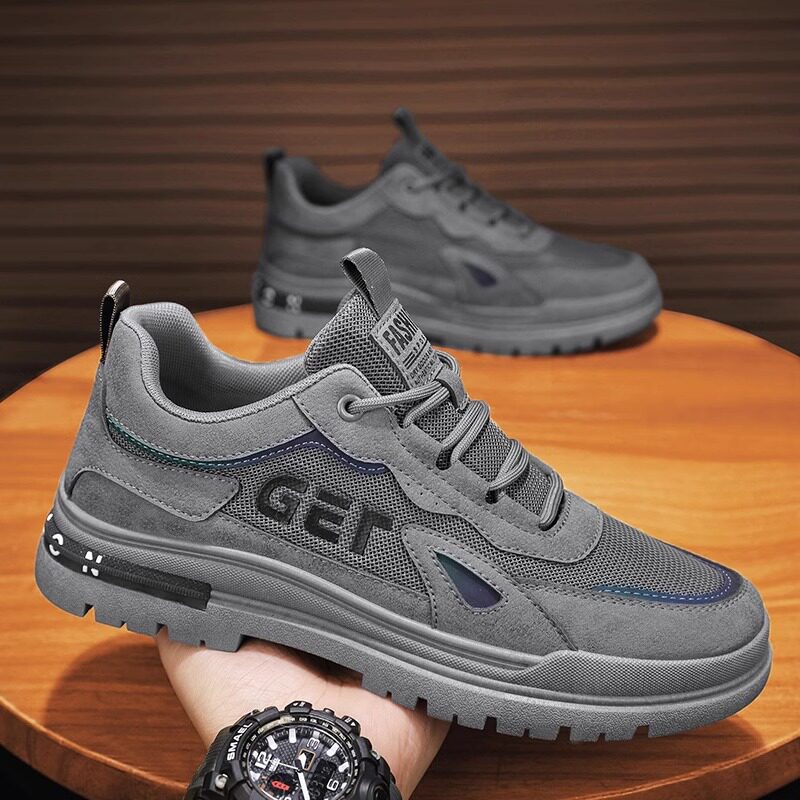 Autumn Safety For Men 2025 New Casual Workwear Sports Construction Site Mesh Breathable Men's Non-Slip Work Shoes_voghion.com