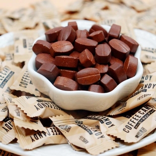 即食咖啡糖可嚼特浓提神防困咖啡豆糖果网红COFFEECANDY