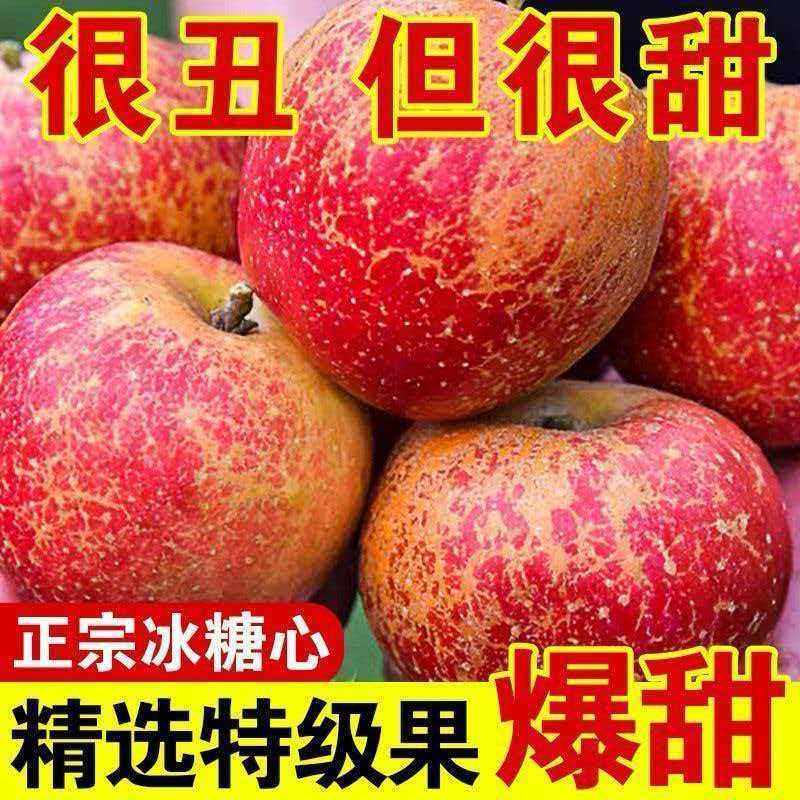 【爆甜】冰糖心红富士苹果一整箱当季现摘新鲜水果脆甜应季丑平果,水产肉类/新鲜蔬果/熟食,苹果,淘宝优惠券,粉丝福利购,淘宝优惠卷