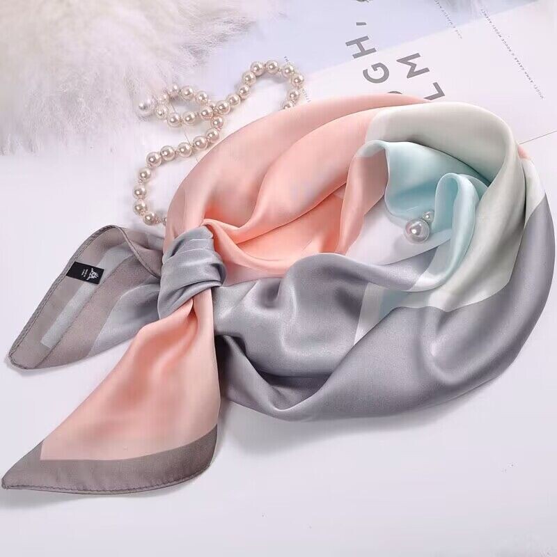 70洋气小方巾女韩国小领巾春夏季围巾装饰秋冬百搭薄款护颈小丝巾