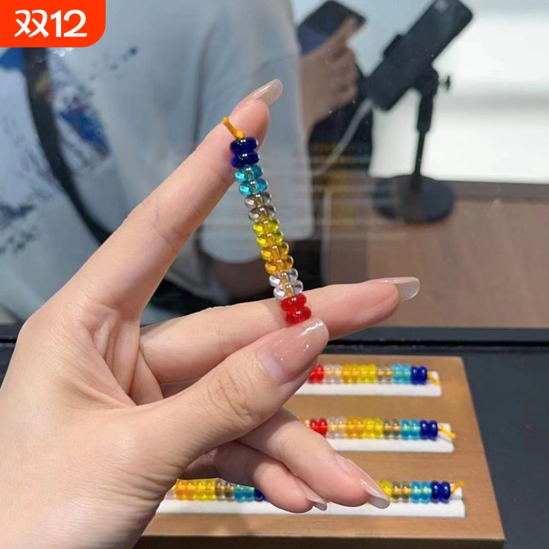 新款琉璃盘珠8mm左右diy编织手绳项链文玩时尚配饰品佛珠手串珠