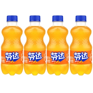 4瓶 可口可樂芬達(dá)橙味汽水300ml