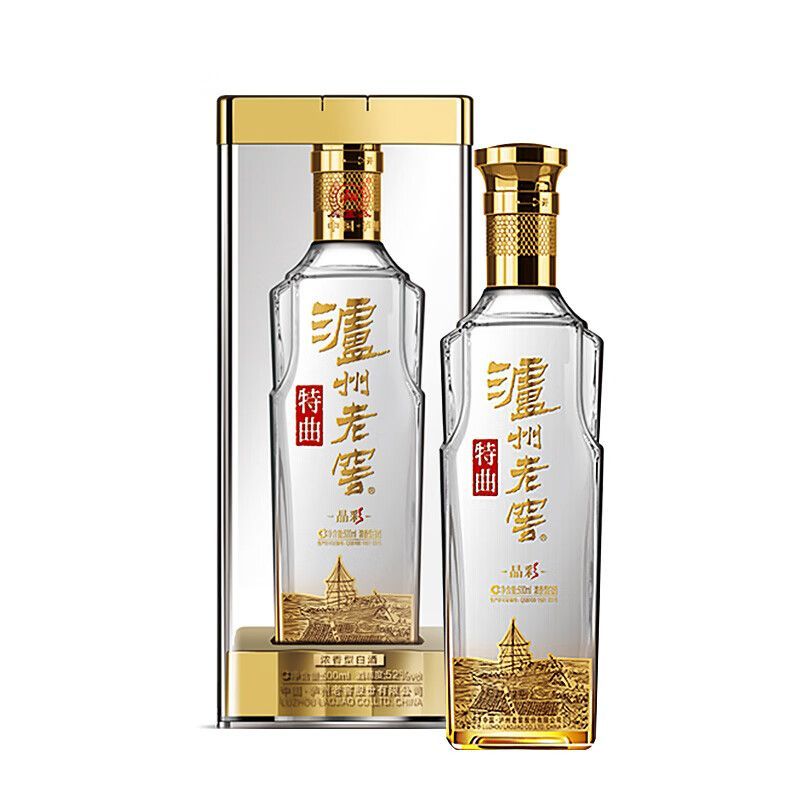 泸州老窖中华老字号晶彩特曲52度500ml*1瓶浓香型高度送礼白酒