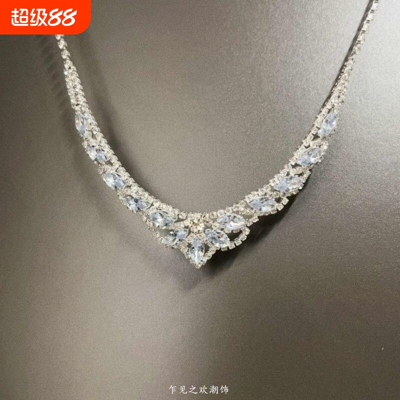 锆石水滴项链紫色|超2000次加购图片
