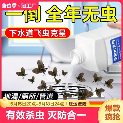 下水道小飞虫灭杀神器杀虫剂