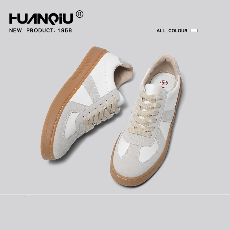 环球春秋情侣德训鞋2025潮鞋小众时尚透气休闲鞋百搭板鞋复古韩版